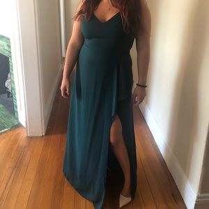 Green express maxi dress